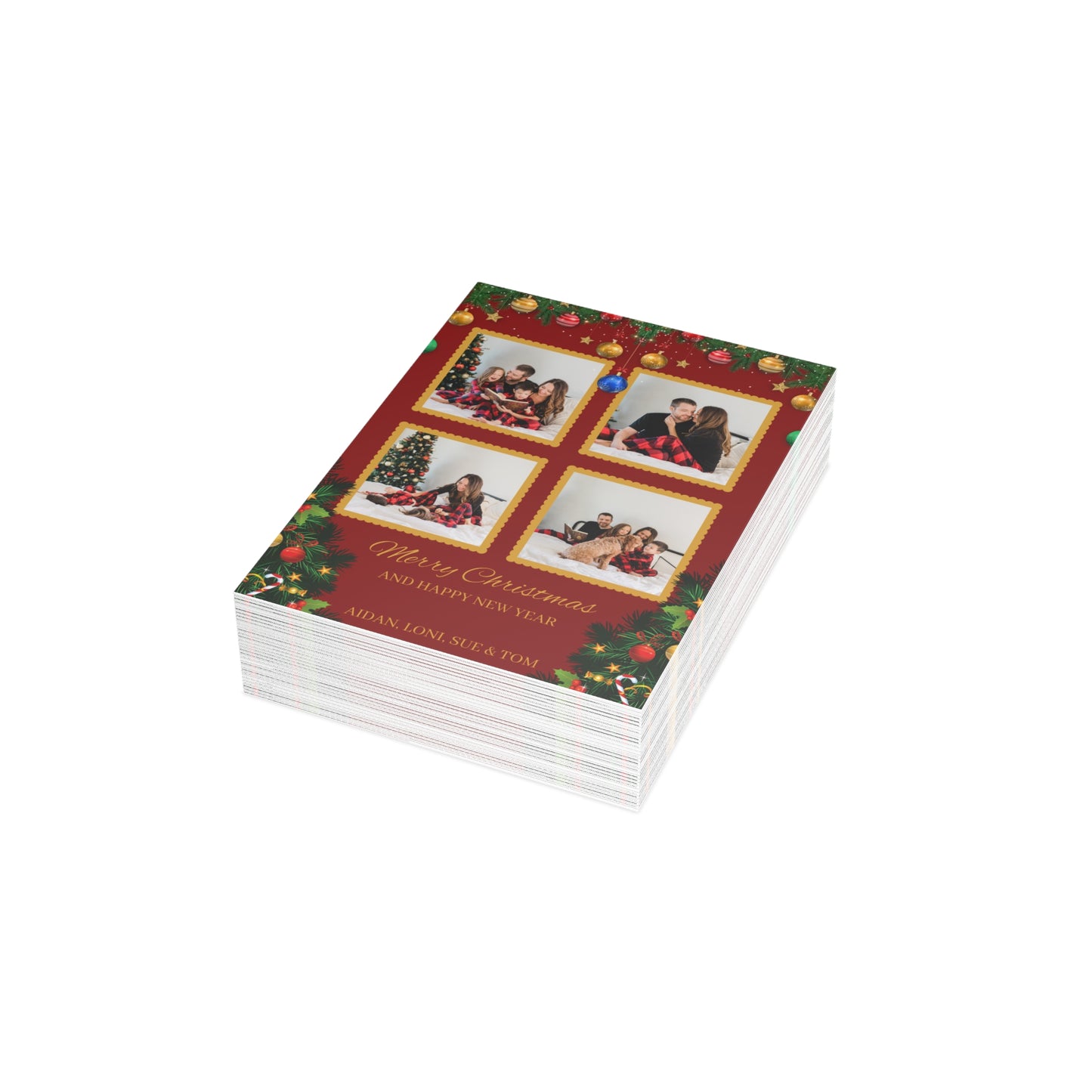 Custom Christmas card-10, 30, 50 Cards with Envelope