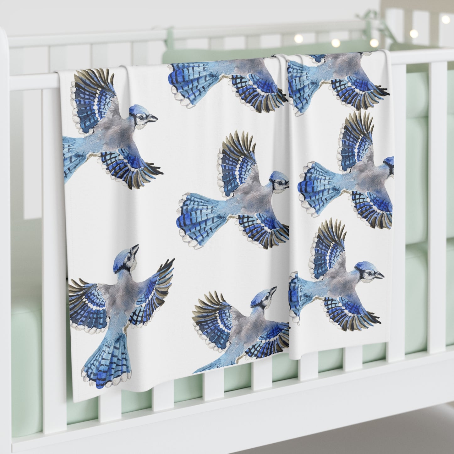 Blue Bird Baby Swaddle Blanket