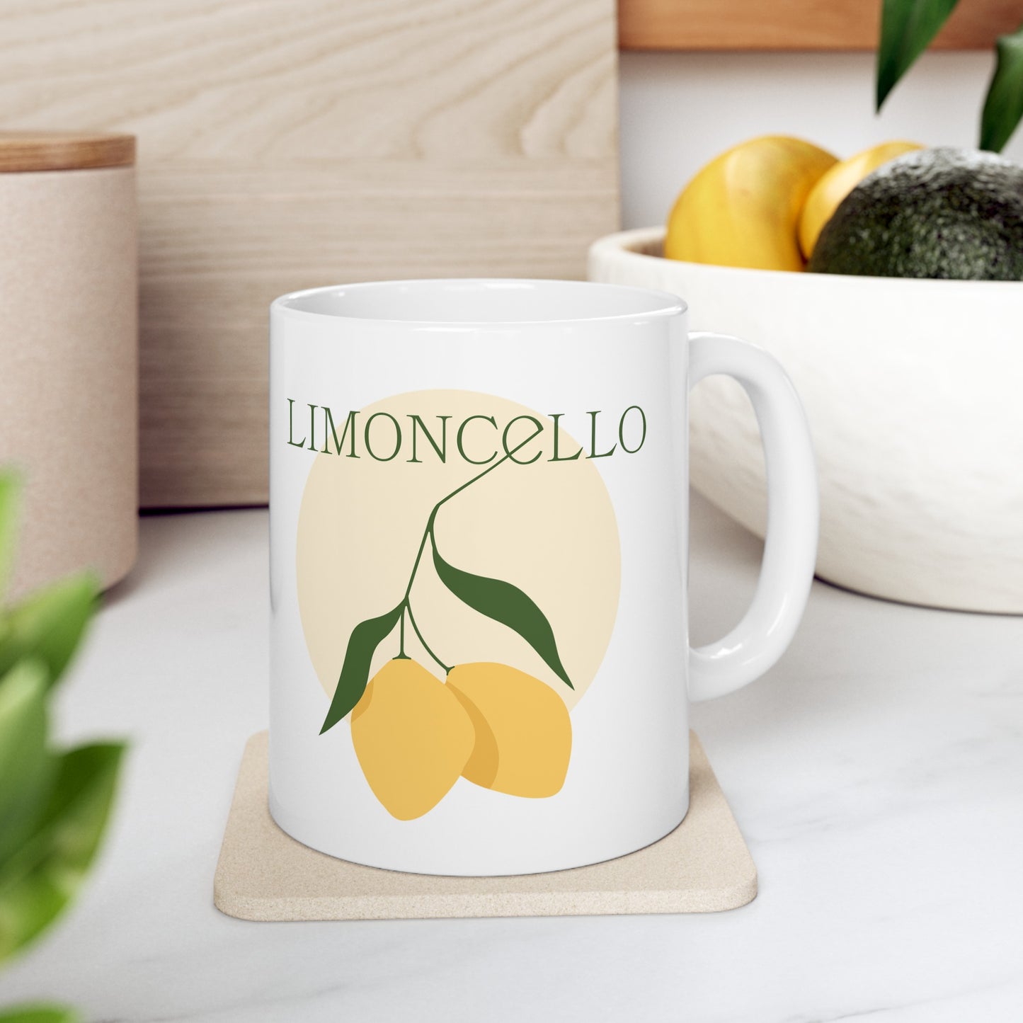 Limoncello Ceramic Mug, (11oz, 15oz)