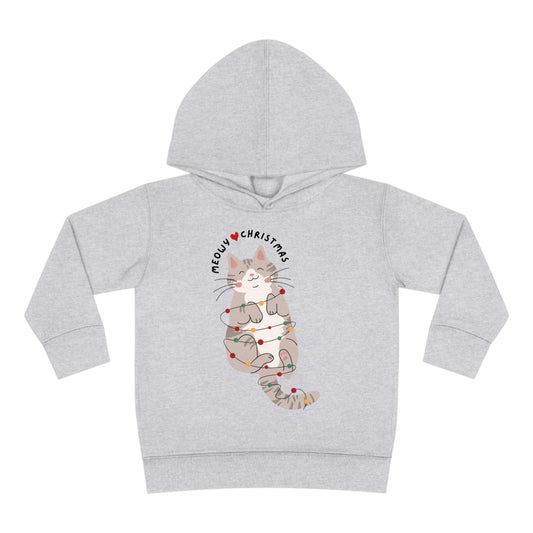 MEOWY Christmas Toddler Pullover Fleece Hoodie