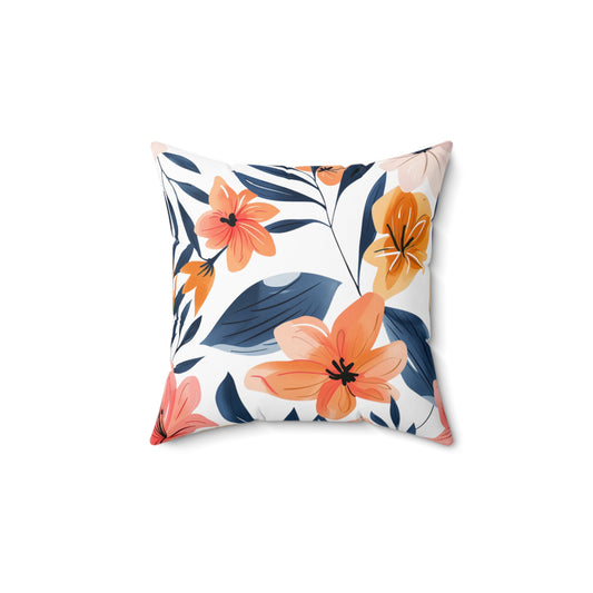 Floral Square Pillow