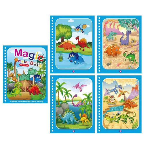 Hot Sale Reusable Magic Water Drawing Coloring Book Kids Sensory Early