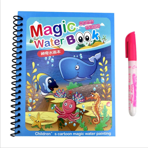 Hot Sale Reusable Magic Water Drawing Coloring Book Kids Sensory Early