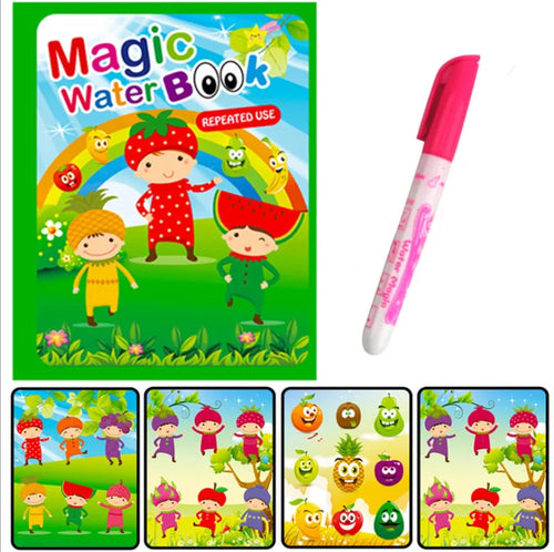 Hot Sale Reusable Magic Water Drawing Coloring Book Kids Sensory Early