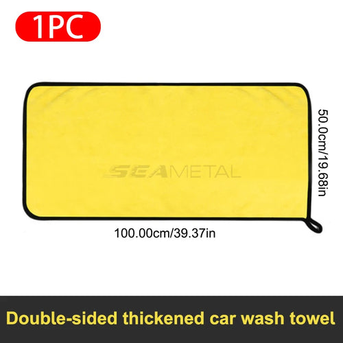 SEAMETAL Microfiber Car Cleaning Towel 600GSM Wash Towels Car