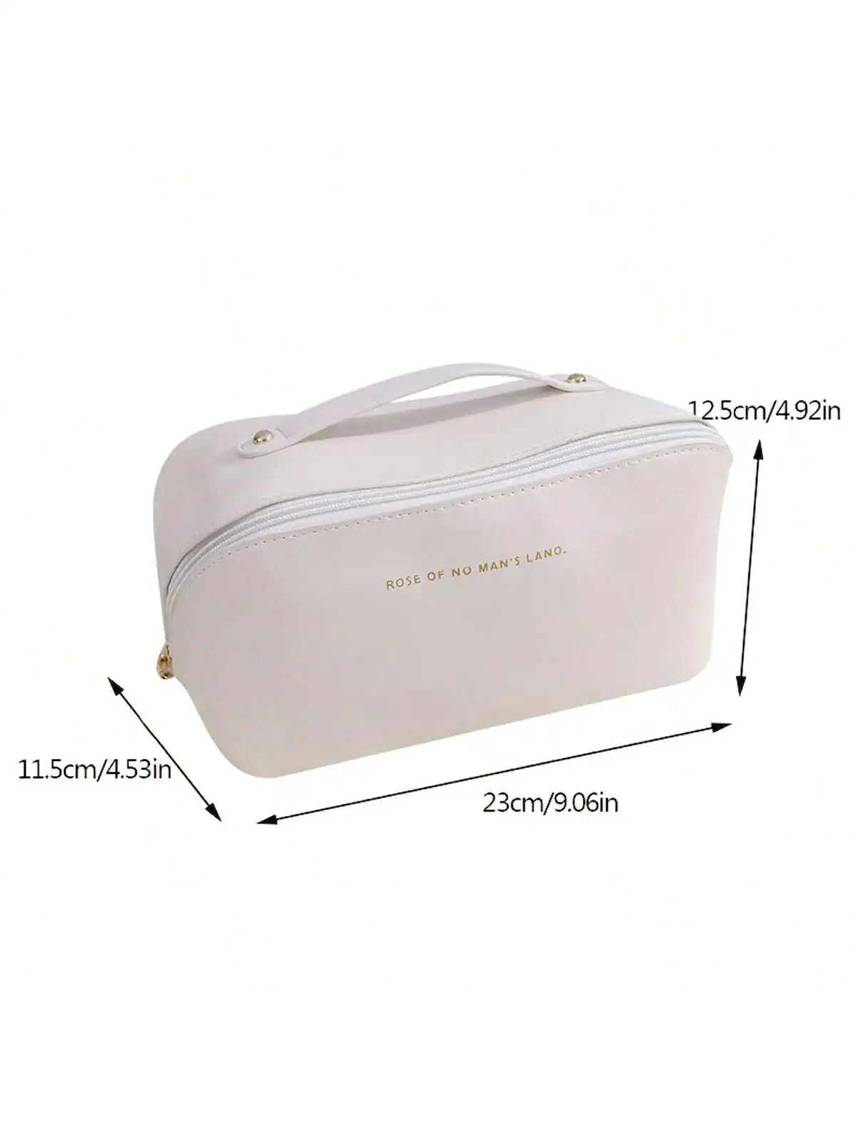 Women's PU leather pillow waterproof portable travel makeup bag,