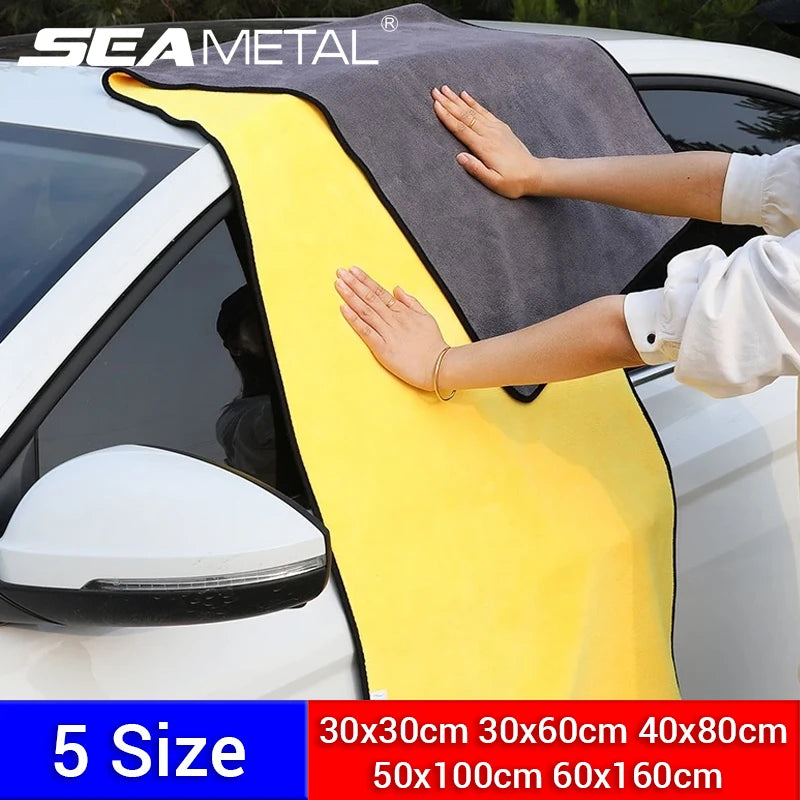 SEAMETAL Microfiber Car Cleaning Towel 600GSM Wash Towels Car