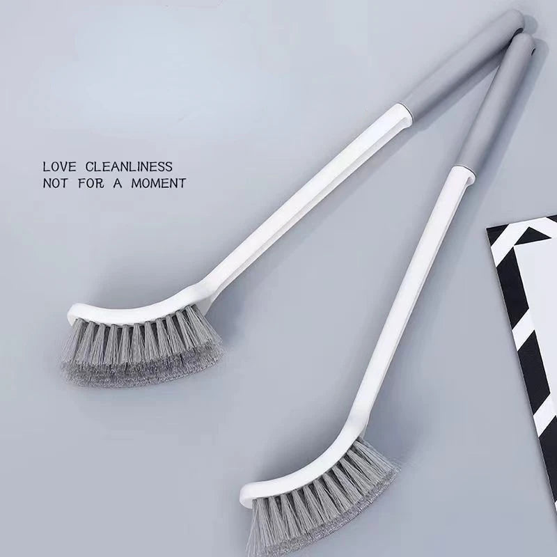 Household extended handle toilet brush for cleaning dead corners.