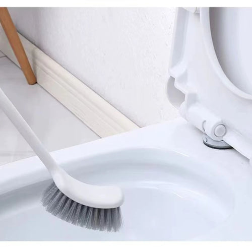 Household extended handle toilet brush for cleaning dead corners.