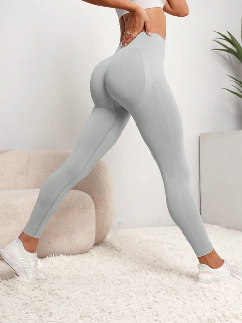 Women Seamless Hip Lifting Women Seamless Sports Leggings High Waist