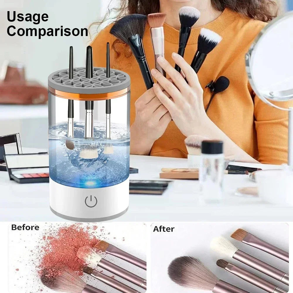 Electric Makeup Brush Cleaner Rechargeable Makeup Brushes Cleaning