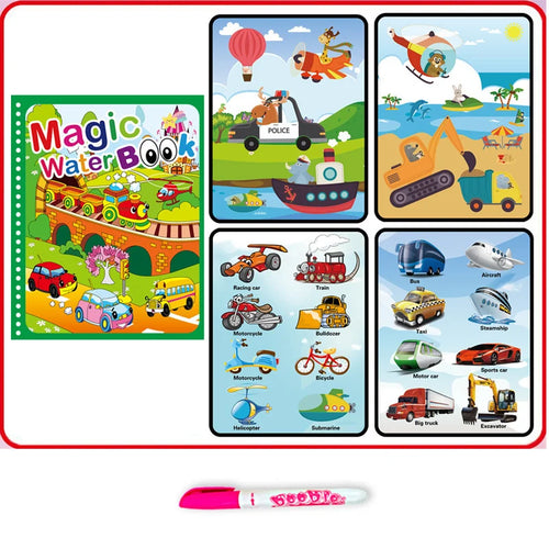 Hot Sale Reusable Magic Water Drawing Coloring Book Kids Sensory Early