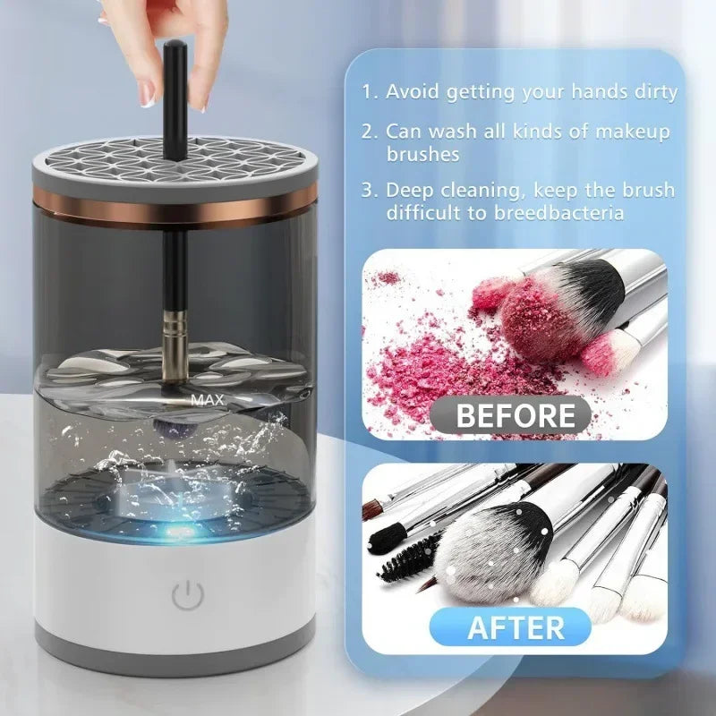 Electric Makeup Brush Cleaner Rechargeable Makeup Brushes Cleaning