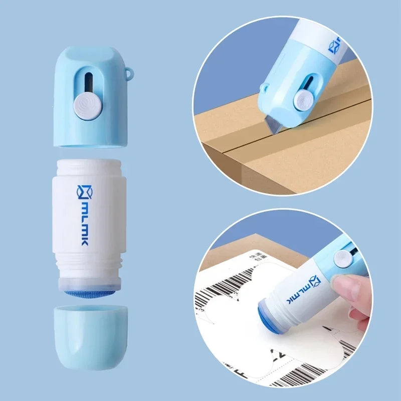 Thermal Paper Easer Mail Opener 2 in 1 Correction Fluid with Knife