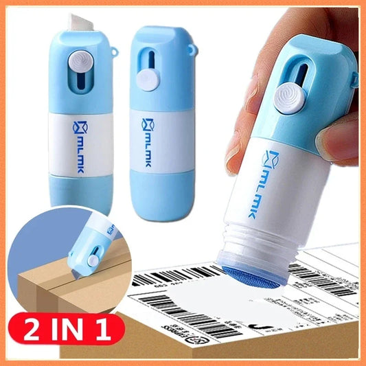 Thermal Paper Easer Mail Opener 2 in 1 Correction Fluid with Knife