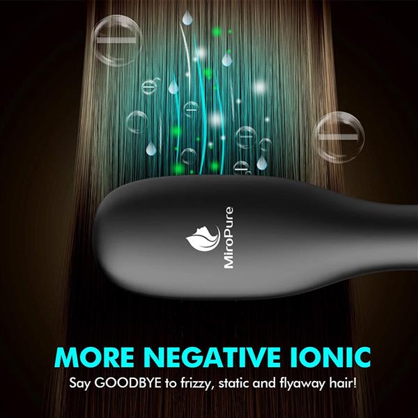 Hair Straightener Brush with Ionic Generator30s Fast Even Heating